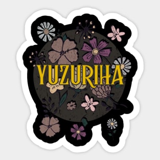 Aesthetic Proud Name Yuzuriha Flowers Anime Retro Styles Sticker